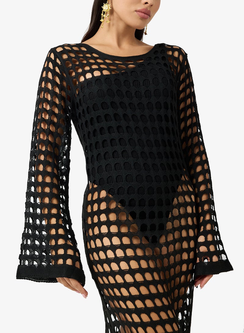 Ginger Crochet Maxi Beach Dress - Image 3